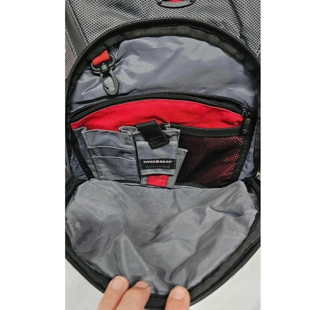 SwissGear ScanSmart Laptop Backpack Black Gray Travel School Bag Heavy Duty